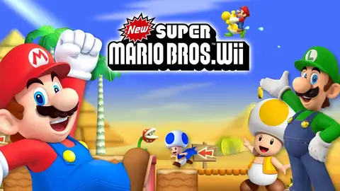 4 SPIELER PARTY – MEGA FUN | Mixin Vintage | Wii New Super Mario Bros #02 – World 2 (Wüste)